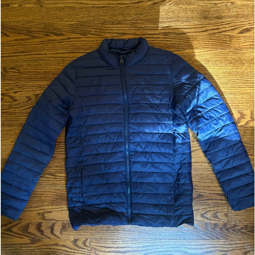 Lands’ End puffer jacket boys size XL 14-16y - Picture 2 of 7